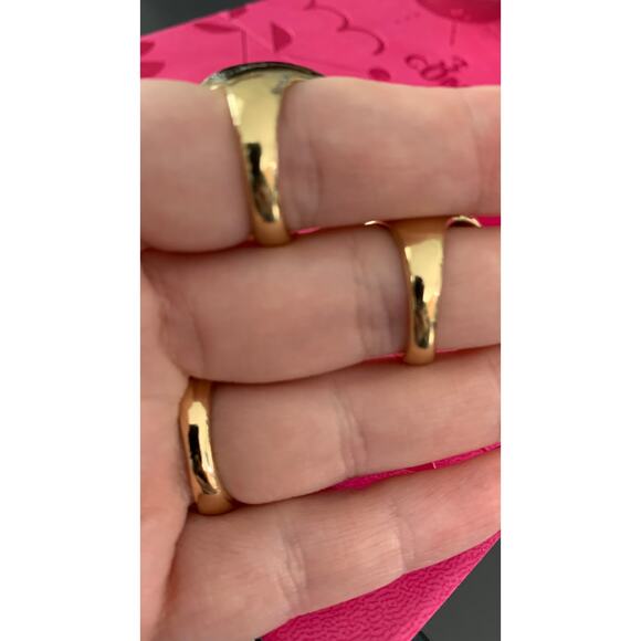 Chunky Mushroom Rings Set Of Three - Garden Cottage Jewelry 6 / 6.5 - Picture 4 of 9